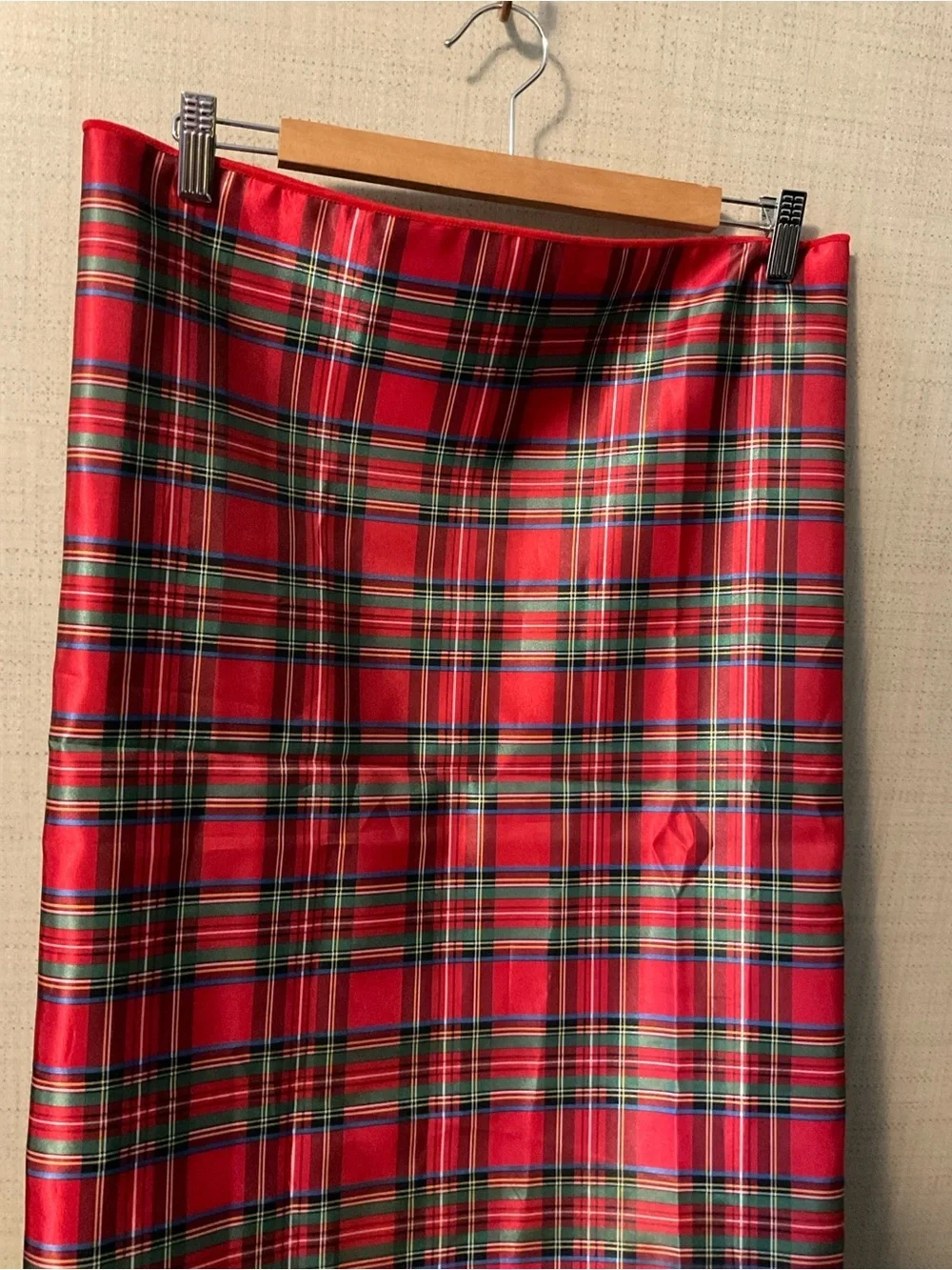 Red Plaid Table Cloth